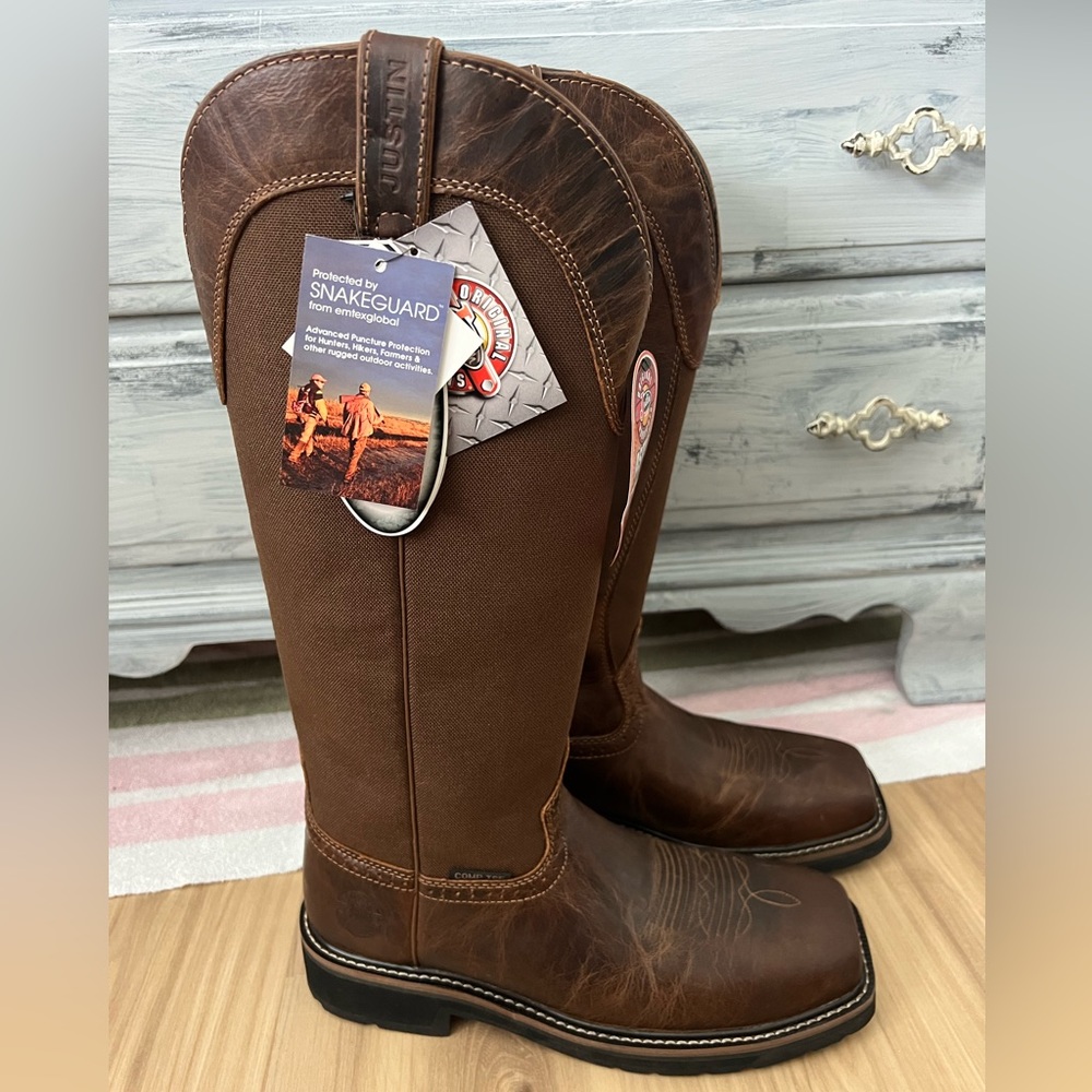 Justin Boots Snake Guard Work Boots